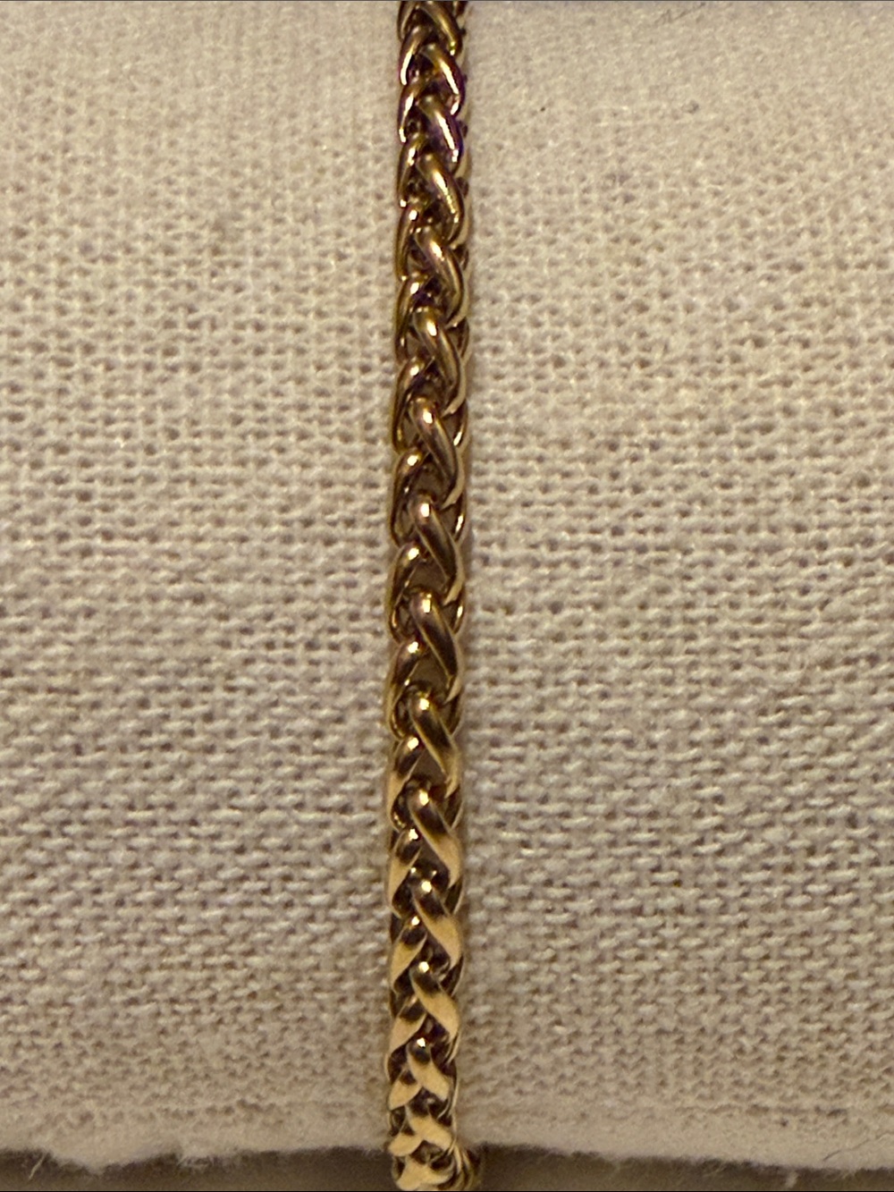 18k gold plated stainless steel Gold Braided Chain Bracelet - Women Jewelry